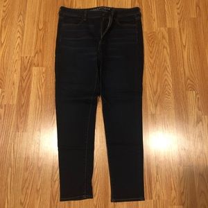 Dark Blue Super Stretch American Eagle Jeggings